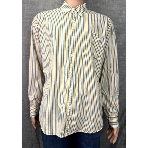 J.CREW Other - Secret Wash Shirting J. Crew Long Sleeve Button Down Shirt Men's Size XL Striped